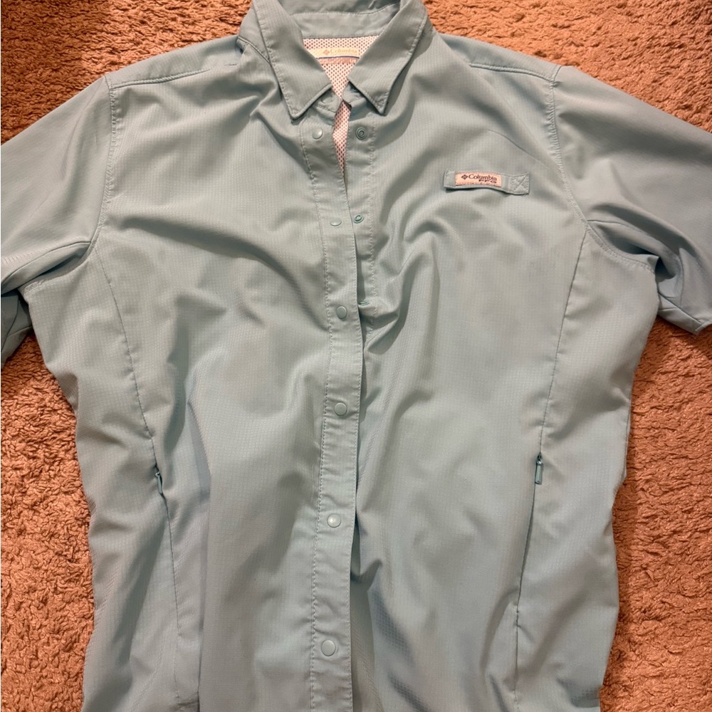 Columbia Sky Blue Casual Shirt